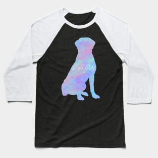 Lab Life Rainbow Pastel Labrador Sitting Baseball T-Shirt